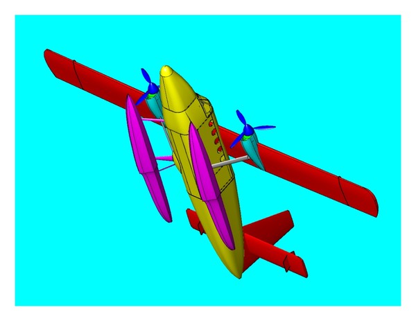 dxf float utility aircraft - Twin Otter Float dwg.7z or .dxf (zip) by RodgerSaintJohn
